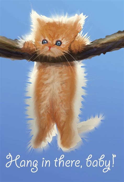 cat poster hang in there|Hang in there, Baby .